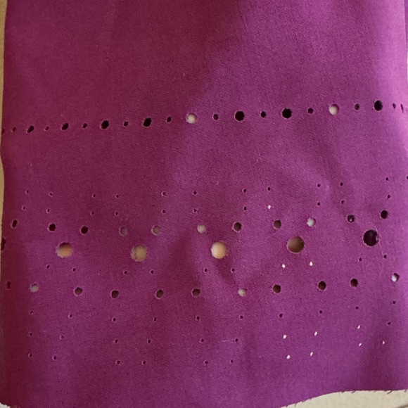 Elizabeth and James Sleeveless Dress – Size 2 – Eggplant Laser Cut - Picture 8 of 10